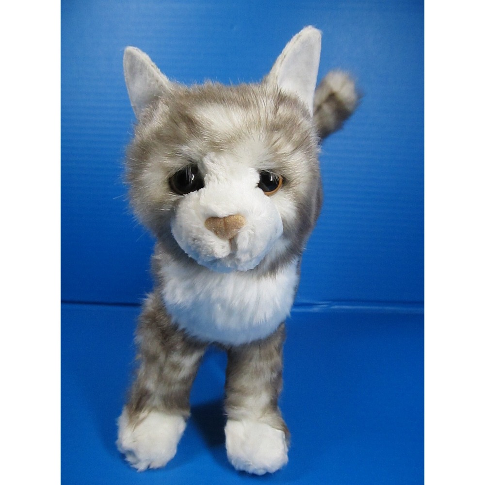 Bass Pro Shops Douglas Gray Tabby Kitty Cat Stuffed Plush Realistic #1866BP 9"